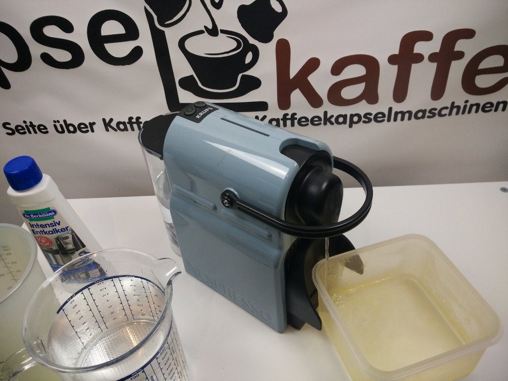 Anleitung Entkalkung Nespresso INISSIA  Kapsel Kaffee net