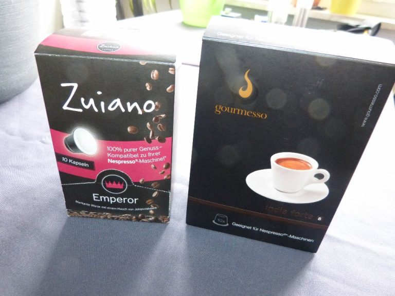 Zuiano Kaffeekapseln VS Gourmesso Kaffeekapseln