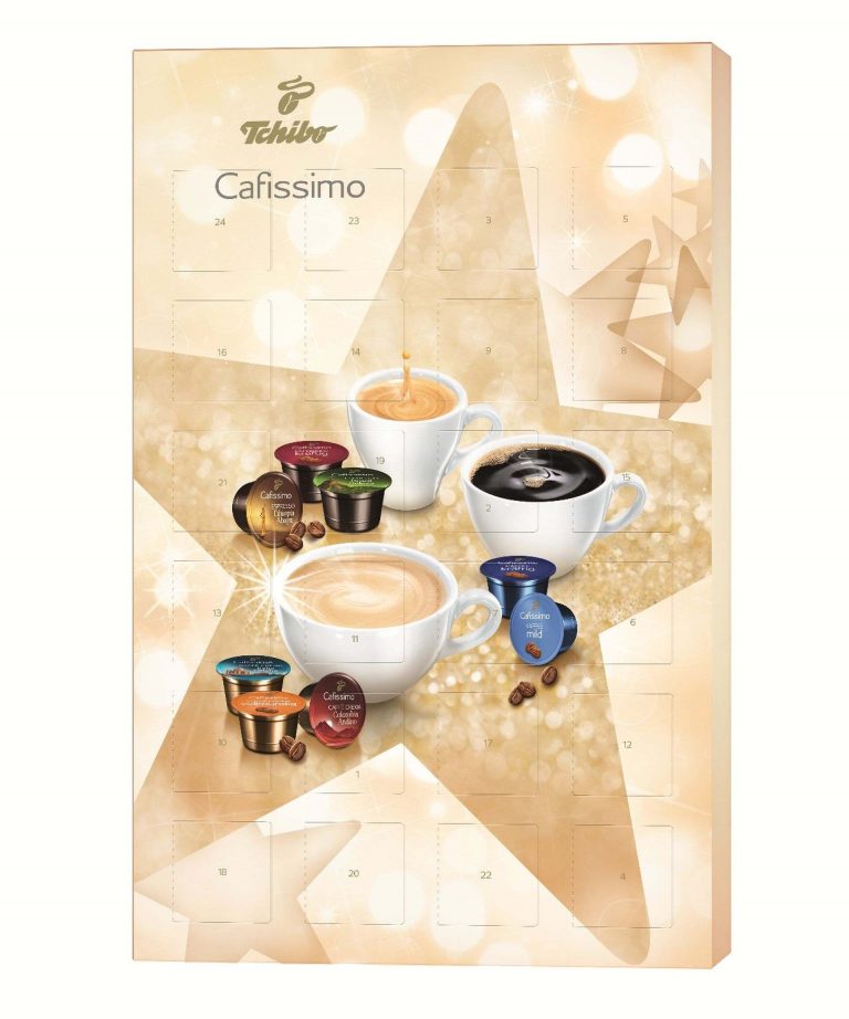 Kapsel-Adventskalender & weihnachtliche Maschinen bei Tchibo erhältlich
