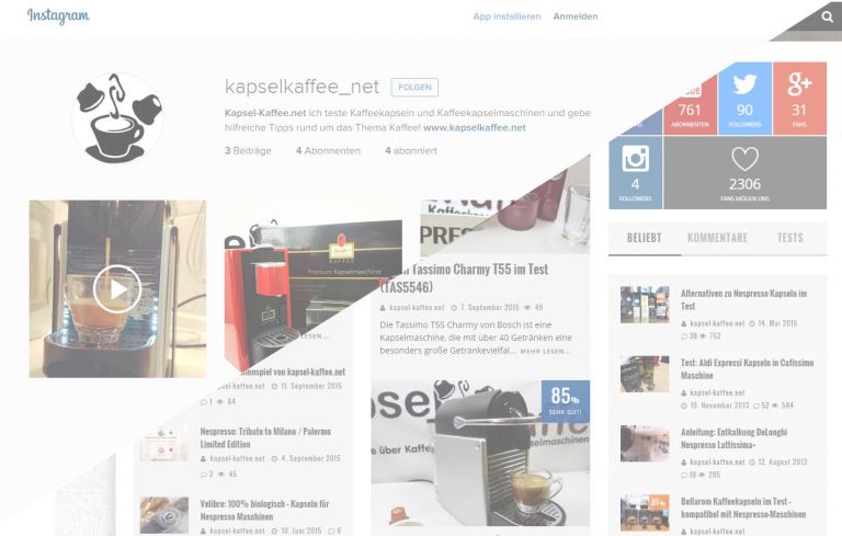 Instagram und neues Website-Design!